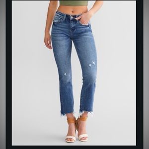 Flying Monkey Mid-Rise Cropped Flare Stretch Jean